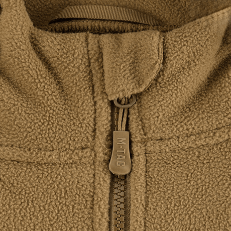 M-Tac Division Gen.II Windblock Fleecejakke lynlåsdetalje i beige fleece