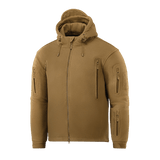 M-Tac Division Gen.II Windblock Fleecejakke i brun, designet til maksimal varme og vindbeskyttelse, ideel til koldt vejr.