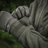 Detalje af M-Tac Division Gen.II Windblock Fleecejakke med 100% polyester og WindBlock-membran for maksimal varmebeskyttelse.