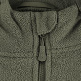 Nærbillede af M-Tac Division Gen.II Windblock Fleecejakke med lynlås og blødt fleece materiale, ideel til koldt vejr.