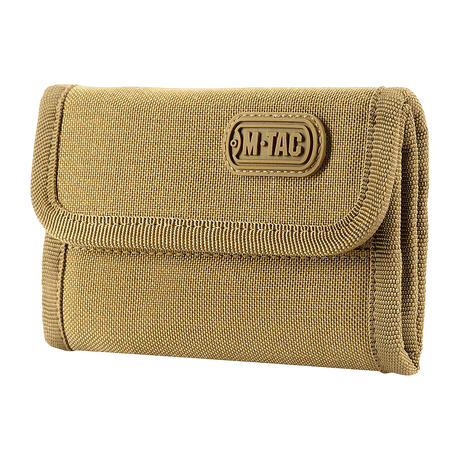 M-Tac Pung Elite Gen.II i slidstærkt Cordura 500D med YKK lynlåse og stilfuldt M-Tac logo, ideel til kontanter, kort og dokumenter.