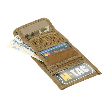 M-Tac Pung Elite Gen.II - Kompakt pung i Cordura 500D med rum til sedler, kort og mønter, stilfuldt M-Tac logo.