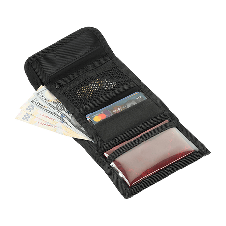 M-Tac Pung Elite Gen.II med rum til sedler, kort og lynlåslommer fremstillet af holdbart Cordura 500D.