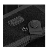 M-Tac Pung med Patch Panel Elite Large i sort 1000D CORDURA® med knap- og Velcro-lukning, perfekt til mærker og identifikatorer.