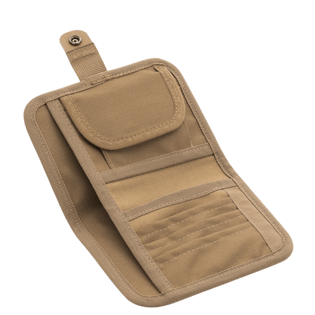 M-Tac Pung med Patch Panel Elite Large i 1000D CORDURA® med rum til kort og sedler samt velcro-lukning, beige farve
