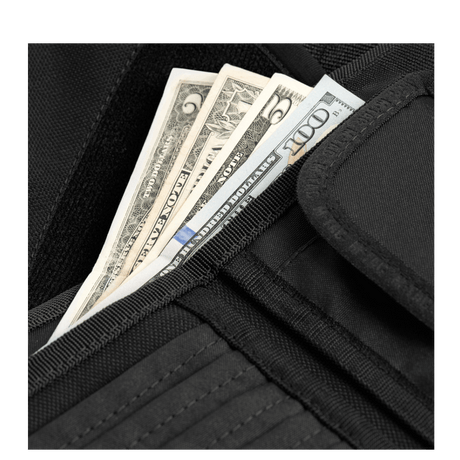 M-Tac Pung med Patch Panel Elite Large med seddelrum og velcro-lukning. Holdbar CORDURA®-pung til sikker opbevaring af kontanter og kort.