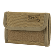 M-Tac Pung med Patch Panel Elite Gen. II i robust Oxford og Cordura 500D, med rum til sedler, kort og mønter, set fra siden.