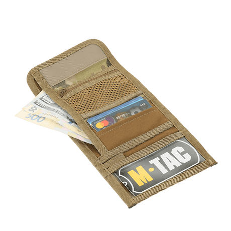 M-Tac Pung med Patch Panel Elite Gen. II åben pung med rum til kort og kontanter, lavet af slidstærkt materiale.