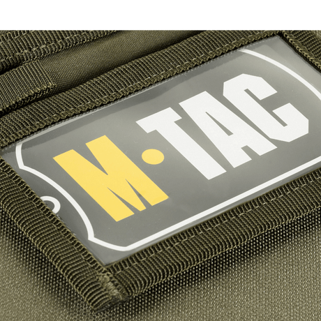 Nærbillede af M-Tac Pung med Patch Panel Elite Gen. II med slidstærkt materiale og velcro panel.