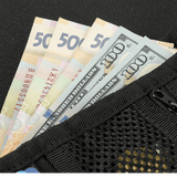 M-Tac Pung med Patch Panel Elite Gen. II med sedler i netlommer til kontanter og lynlås på oxford- og cordura-fremstillet pung