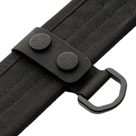 M-Tac Taktiske Bæltefittings (5 stk.) med D-ring for fastgørelse af politibælte til buksebælte. Praktisk til ekstra udstyr.