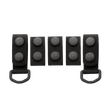 M-Tac Taktiske Bæltefittings (5 stk.) til fastgørelse af politibælte med D-ringe til ekstra udstyr