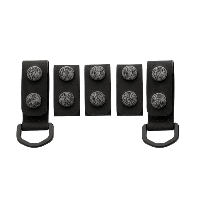 M-Tac Taktiske Bæltefittings (5 stk.) til fastgørelse af politibælte med D-ringe til ekstra udstyr