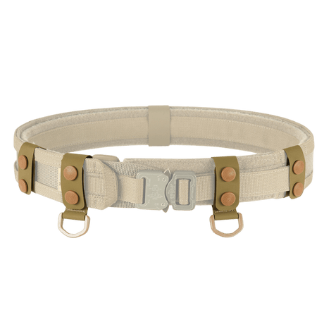 M-Tac Taktiske Bæltefittings (5 stk.) beige bælte med D-ringe til fastgørelse af politibælte og ekstra udstyr.