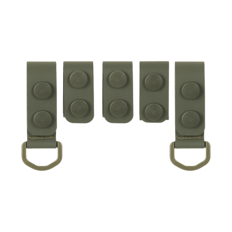 M-Tac Taktiske Bæltefittings (5 stk.) til fastgørelse og ekstra udstyr med D-ringe, politibæltebeslag