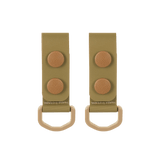 M-Tac Sæt af 2 – Duty Belt Keepers til 2 tommer bælter, taktisk design til politibælter, robust konstruktion, to D-ringe til udstyr.