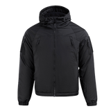 M-Tac Alpha Gen.III Pro Vinterjakke, sort jakke med hætte, komfortabel og holdbar, ideel til kolde temperaturer og daglig brug.