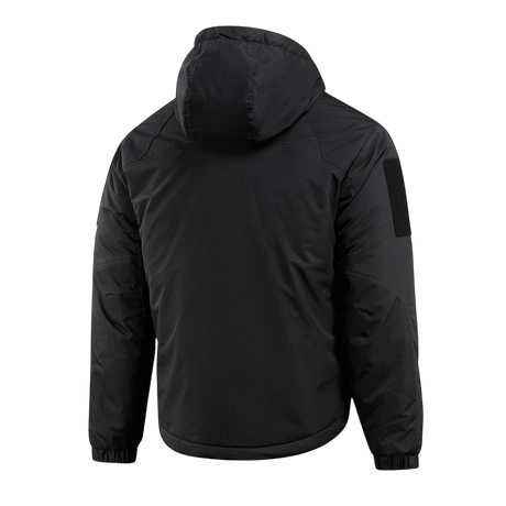 M-Tac Alpha Gen.III Pro Vinterjakke set bagfra, isoleret og vandtæt med justerbar hætte og elastiske manchetter til ekstrem kulde.