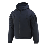 M-Tac Alpha Gen.III Pro Vinterjakke - Komfortabel og holdbar vinterjakke med justerbar hætte og forstærkede områder, perfekt til kolde vejrforhold.