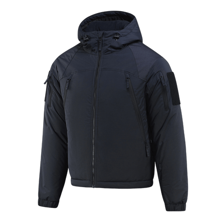 M-Tac Alpha Gen.III Pro Vinterjakke - Komfortabel og holdbar vinterjakke med justerbar hætte og forstærkede områder, perfekt til kolde vejrforhold.