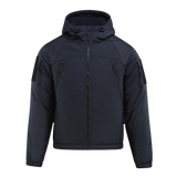 M-Tac Alpha Gen.III Pro Vinterjakke i vandtæt nylon med isolering, justerbar hætte og forstærkede albuer, perfekt til koldt vejr.