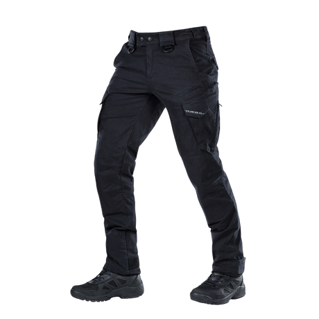 M-Tac Bukser Aggressor Vintage i sort, lavet af 98% bomuld og 2% elastan, med komfortabel pasform og YKK hardware.