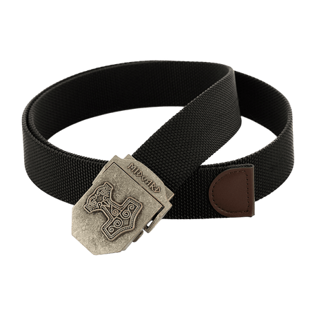 M-Tac Thors Hammer Bælte – Militærstil og funktionalitet, justerbart nylonbælte med Thor's Hammer spænde, 38mm bredt, 130cm langt.