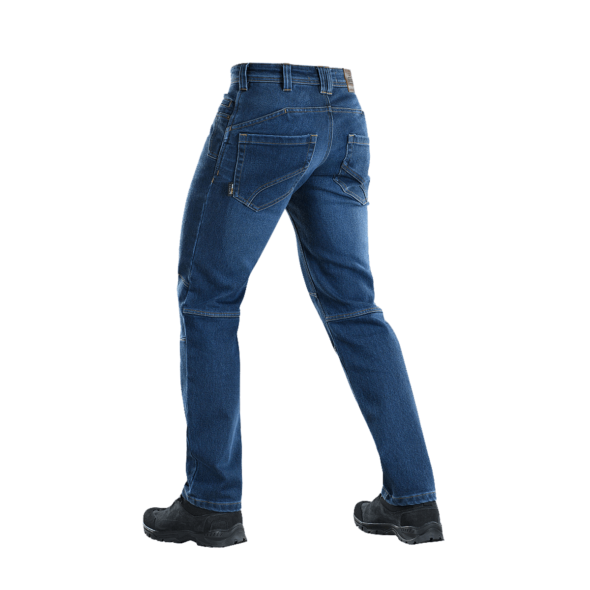 M-Tac Jeans Tactical Gen. I Cordura Regular Fit, holdbare og komfortable til hverdag og fritid, set bagfra i blå denim.