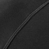 Nærbillede af sort M-Tac Raglan Athlete sweatshirt med raglanærme for bevægelsesfrihed, lavet af 95% bomuld og 5% elastan.