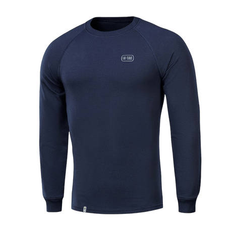 M-Tac Raglan Athlete sweatshirt i marineblå med rund hals og raglanærmer, perfekt til sport og hverdag, lavet af bomuld og elastan.