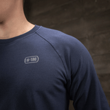 M-Tac Raglan Athlete sweatshirt, navy blå, med raglanærmer og M-Tac logo, ideel til sport og hverdag, komfortabel og bevægelig