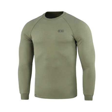 M-Tac Raglan Athlete sweatshirt i olivengrøn farve med raglanærmer, til sport og daglig brug, 95% bomuld, minimalistisk design.