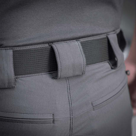 M-Tac Aggressor Summer Flex Shorts med elastisk talje og D-ring detaljer for taktisk brug.