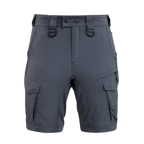 M-Tac Aggressor Summer Flex Shorts, letvægts-taktiske shorts med Flex Rip-Stop stof, elastisk talje, 7 lommer og D-ringe til udstyr.