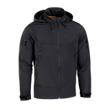 Sort M-Tac Flash Jakke til vandreture og sport, let og alsidig med praktisk design uden velcro på ærmerne.