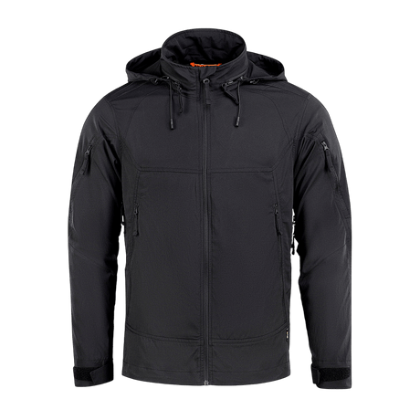 M-Tac Flash Jakke i sort, let og alsidig til vandreture, sport og hverdag, perfekt at kombinere med fleece eller termoundertøj.