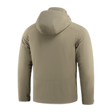 M-Tac Flash Jakke i beige set bagfra, letvægts og praktisk design til udendørs aktiviteter.
