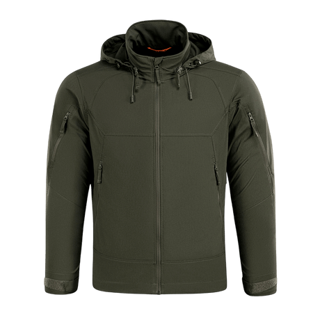 M-Tac Flash Jakke i olivengrøn, perfekt til både vandreture og sport, letvægts og kompakt uden velcro på ærmerne.