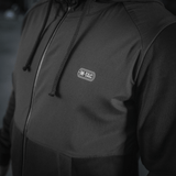 M-Tac Pilgrim Bomberjakke med central lynlås, stilfuldt design, sorte ribbede manchetter og M-Tac logo, ideel til hverdagsbrug og sport