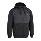 Sort hættetrøje med lynlås og M-Tac logo