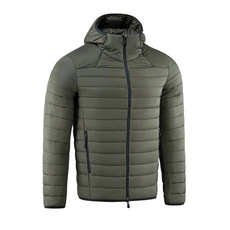 M-Tac Stalker Gen.III Jakke i olivengrøn med hætte, let design og høj komfort, velegnet til overgangssæsonen.