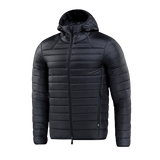 M-Tac Stalker Gen.III Jakke i sort med hætte, stilfuld og varm jakke til overgangssæsonen, isoleret med G-LOFT.