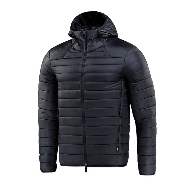 M-Tac Stalker Gen.III Jakke i sort med hætte, stilfuld og varm jakke til overgangssæsonen, isoleret med G-LOFT.