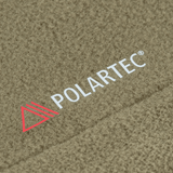 Polartec stof detalje fra M-Tac Combat Fleece Polartec Jakke, viser høj kvalitet og holdbarhed.