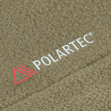 Polartec stof detalje fra M-Tac Combat Fleece Polartec Jakke, viser høj kvalitet og holdbarhed.