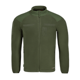 M-Tac Combat Fleece Polartec Jakke i olivengrøn, med avanceret design og materialer som Polartec® fleece 200 g/m² og YKK lynlåse.
