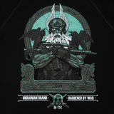 M-Tac Raglan Odin Mystery med illustration af Odin, den legendariske gud i nordisk mytologi med ravne, gevær og taktiktema.