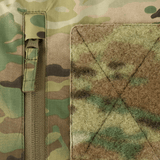 Detalje af M-Tac Alpha Gen.IV Pro Primaloft Vinterjakke med Multicam mønster og vandafvisende membran fra Brookwood.