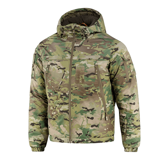 M-Tac Alpha Gen.IV Pro Primaloft Vinterjakke i originalt Multicam design, holdbar, vandafvisende og ideel til koldt vejr ned til -20°C