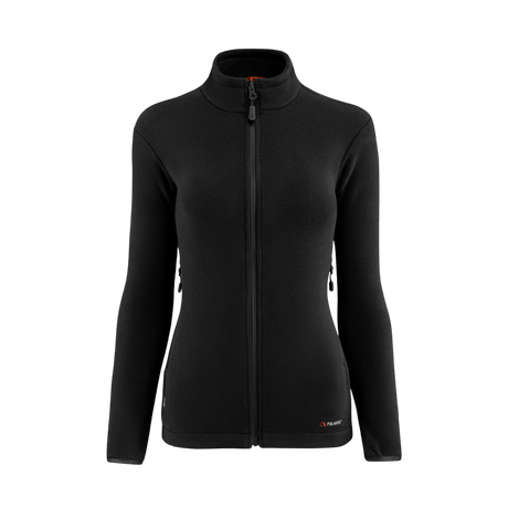 M-Tac Sweater Nord Fleece Polartec Dame i sort med lang lynlås og stand-up krave til kvinders komfort og varme.